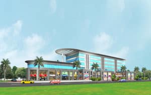 completed commercial project in pune - pride purple properties -render image - jpg - rainbow plaza - dhanori