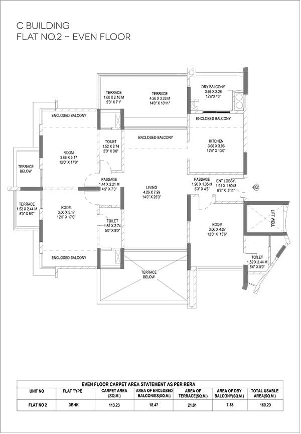 park grandeur - layout plan - pride purple properties - image -jpg - 933 by 577 - unit plan - 2bhk